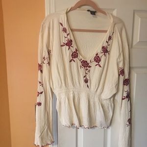 Moda International embroidered top